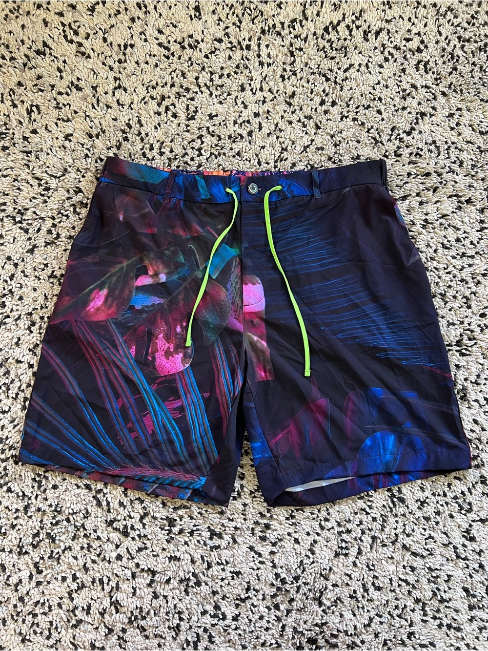 Pixar x Robert Graham Shorts Eye Button Embroidered Sulley Back Pocket Men’s 40